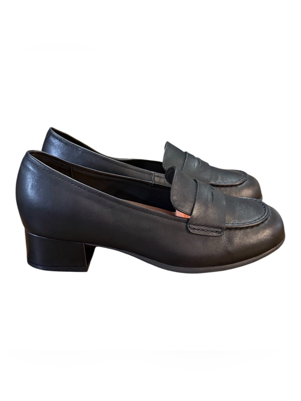 Wydr Studios London Dress Low Heel Loafers Leather Penny Strap Women’s Size 8